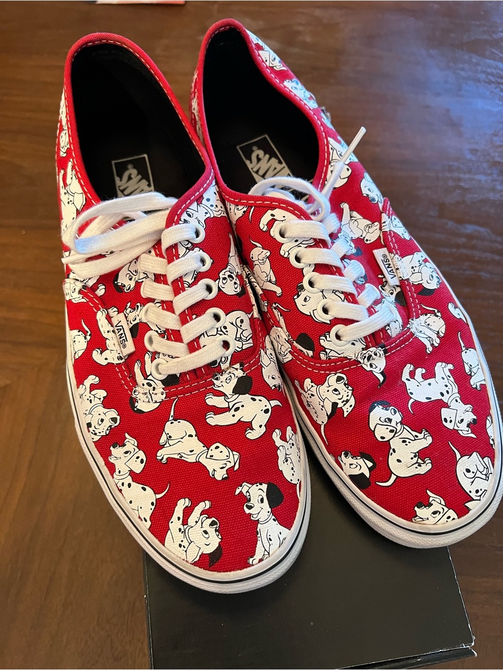 Vans x Disney red Dalmatian shoes size 10 men’s